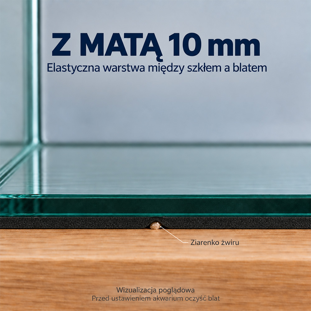 Mata pod Akwarium 100x40cm Grubość 10mm z Pianki PE